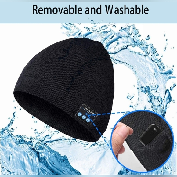 ~ NEW ~ BLUETOOTH WIRELESS MUSIC BEANIE WITH CHARGER ~ ONE SIZE UNISEX - Picture 7 of 7